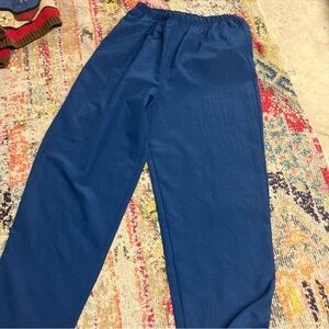 Women's Blair Lightweight, Elastic Waist pull on old lady Pants L light Blue
